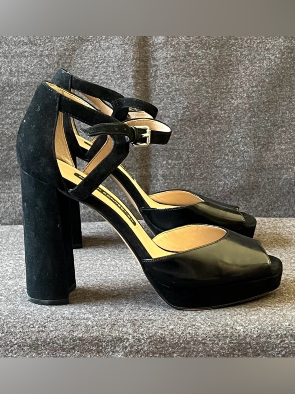 French Connection DITA Leather Platform Heels